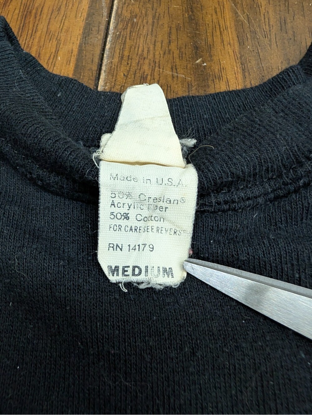 Piece of Mind Iron Maiden Sweatshirt Vintage 1980s Black M - Picture 4 of 8
